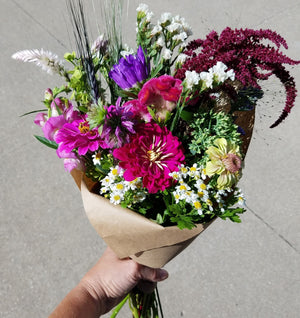 Fall Wrapped Flower Bouquet, Florist's Choice