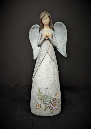 Memorial Garden Angel Holding Heart