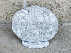Memorial Garden Stone, Cats Leave Paw Prints