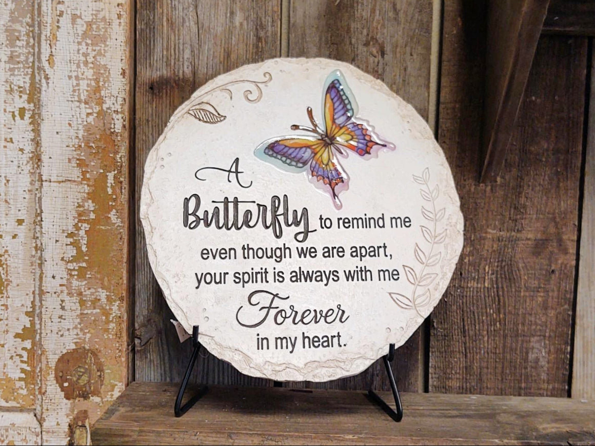 Memorial Garden Stone, A Butterfly to Remind Me