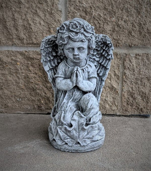 Memorial Garden Praying Angel Sculpture