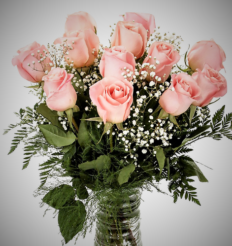 Sympathy Rose Bouquet, Standard (Medium-Stem)