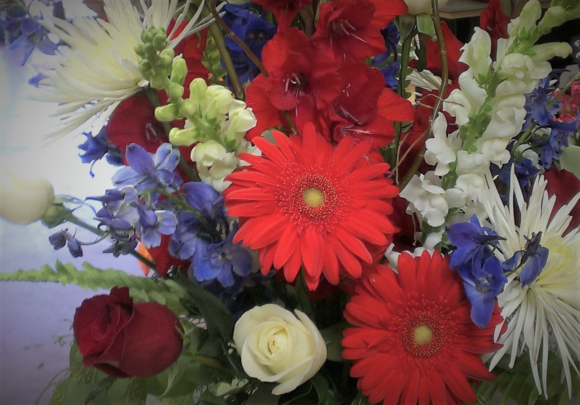 Patriotic Fresh Flower Bouquet