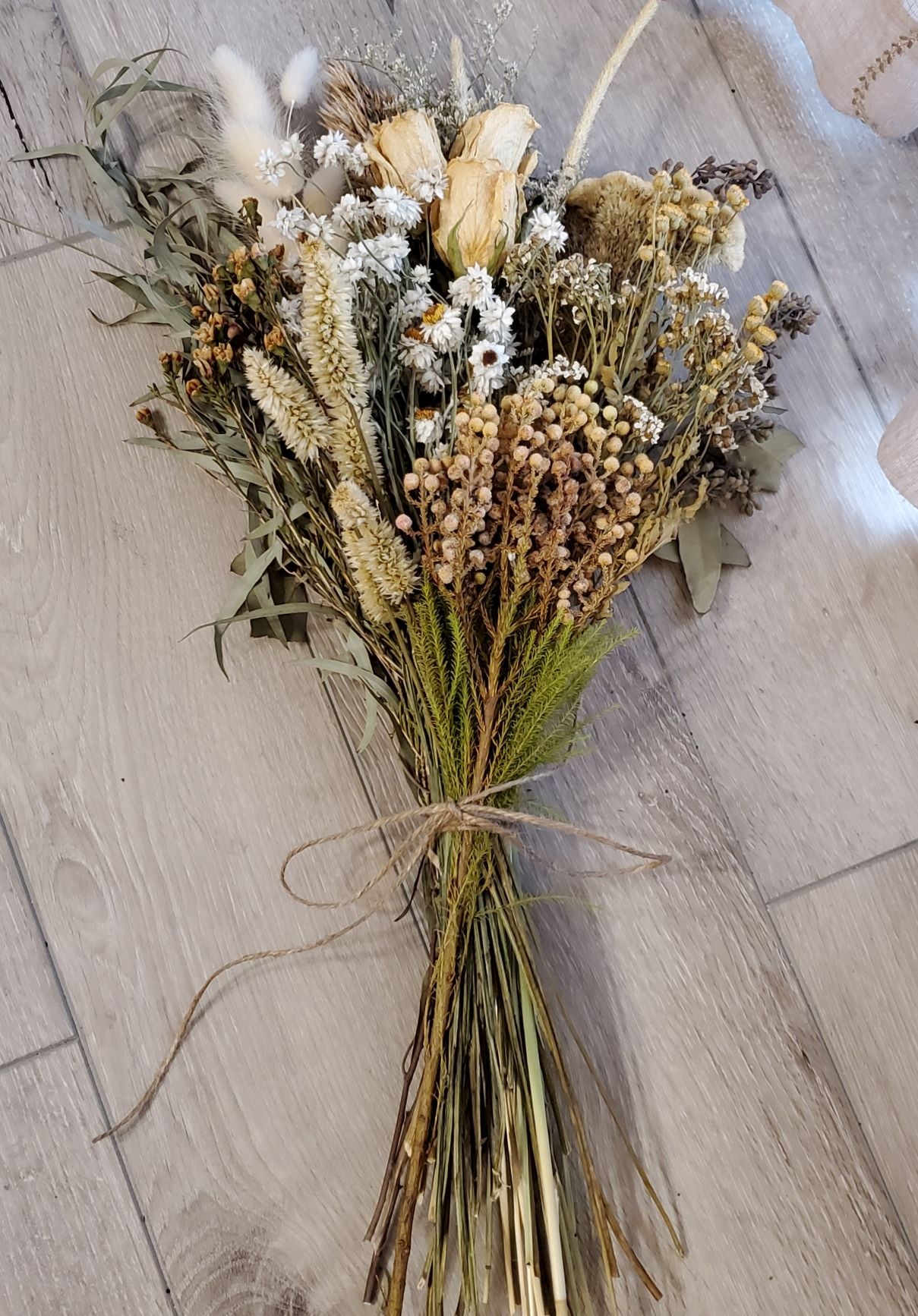 Dried Flower Wrap Bouquet – Petals to the Metal Floral