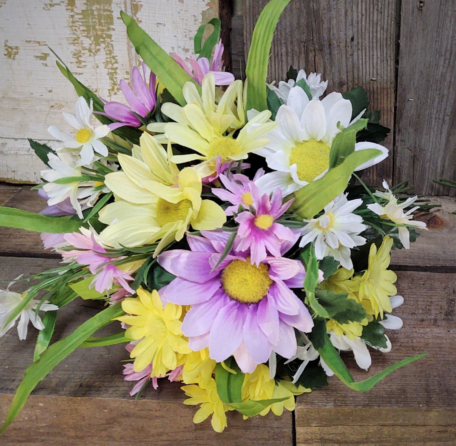 Cemetery Urn Silk Flower Inserts - E's Florals