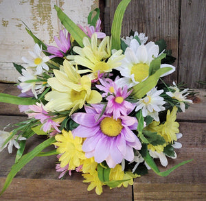 Cemetery Urn Silk Flower Inserts